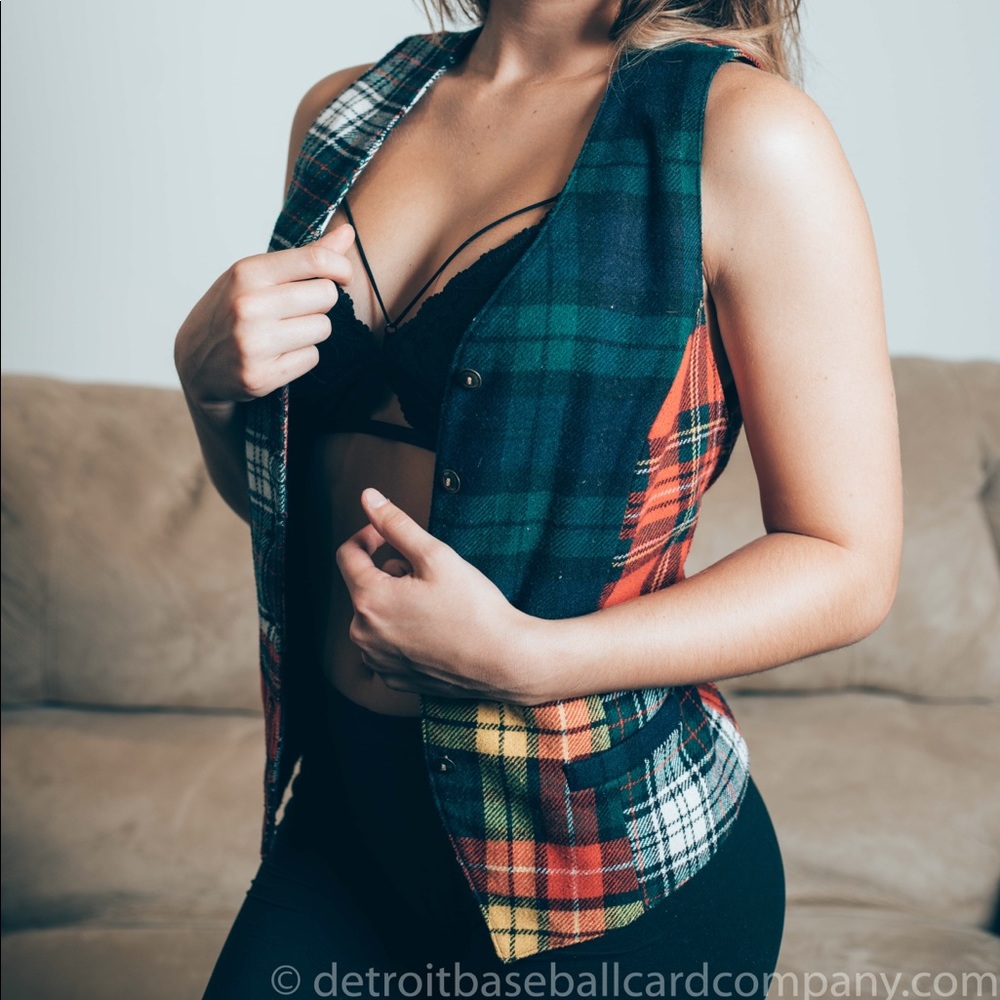 Vintage GAP Plaid Vest Women’s Large